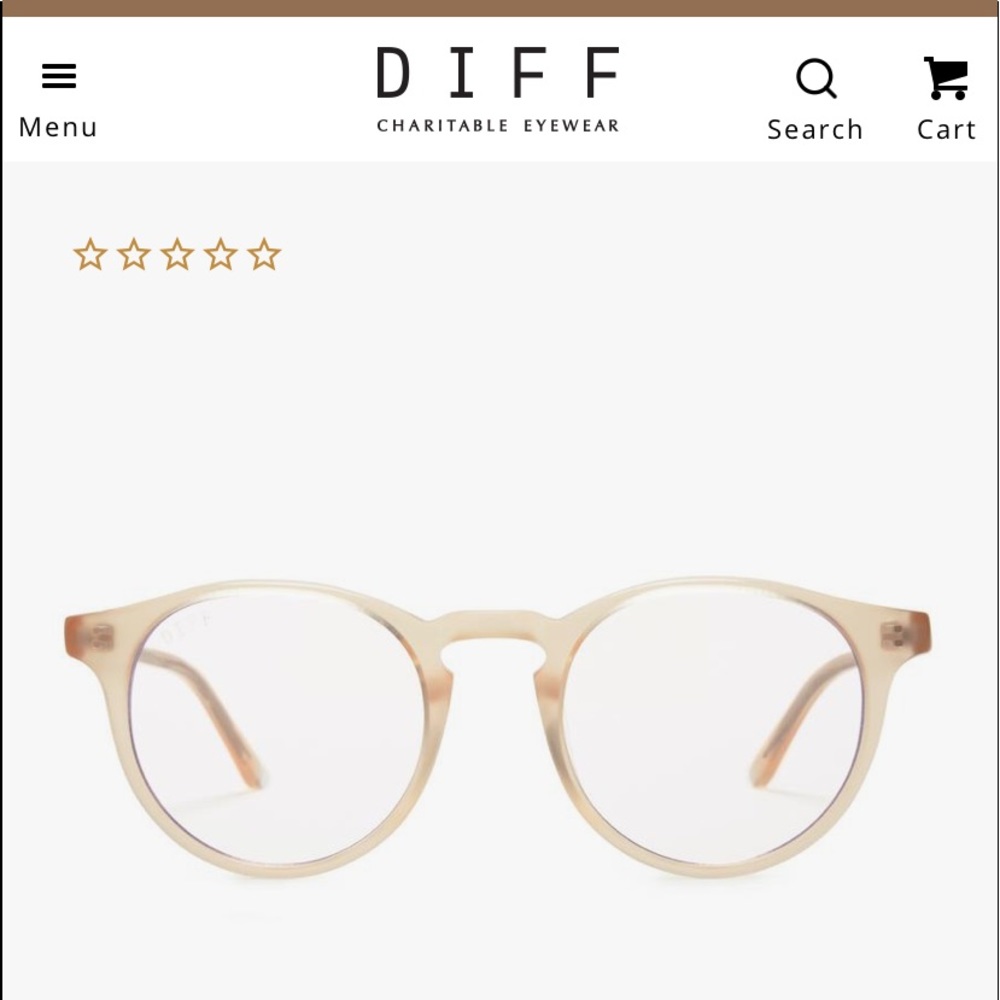 Diff Sawyer clear blue blocking glasses